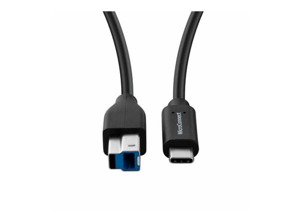 MicroConnect - USB-kabel - 24 pin USB-C (hann) til USB Type B (hann) - USB 3.2 Gen 1 - 5 m - svart