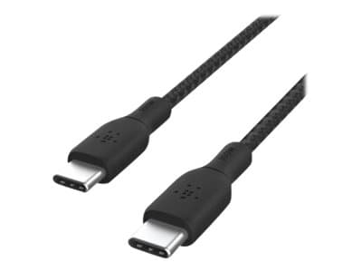 Belkin BoostCharge - USB-kabel - 24 pin USB-C (hane) till 24 pin USB-C (hane) - 3 m - svart