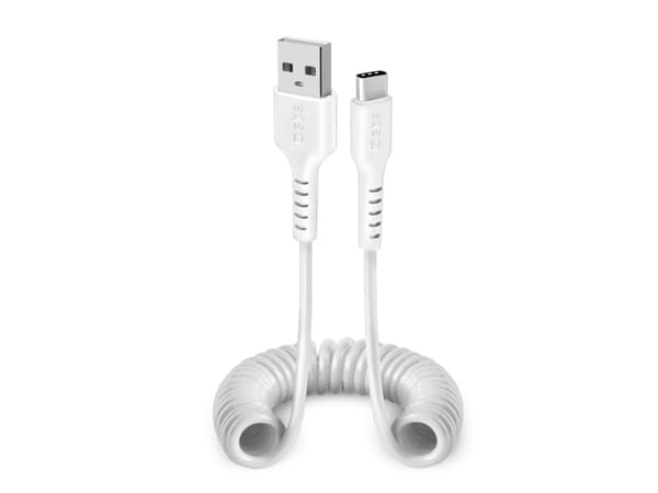 SBS TECABLETYPCS1W, 1 m, USB A, USB C, USB 2.0, Valkoinen
