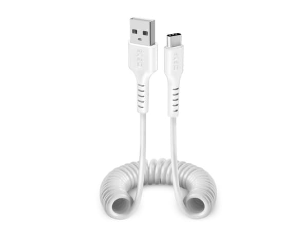 SBS TECABLETYPCS1W, 1 m, USB A, USB C, USB 2.0, Valkoinen