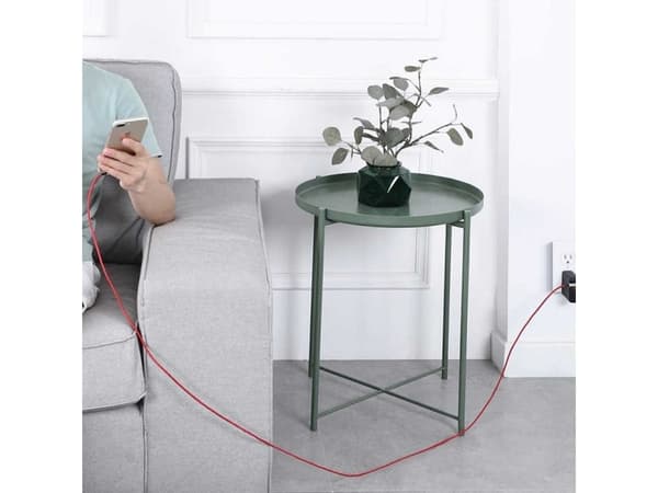 CB-AL01 Red OEM nylon USB - Lightning cable | 2m | 90 degree prongs | MFi certification