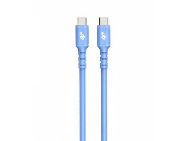 USB C - USB C-kabel 1m silikonblå
