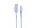 Miniatyrbilde 1 av 2: USB-USB-C-kabel 1m. silikon lilla