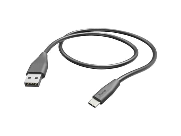 Hama 00201595, 1,5 m, USB A, USB C, USB 2.0, 0,48 Gbit/sek., Sort