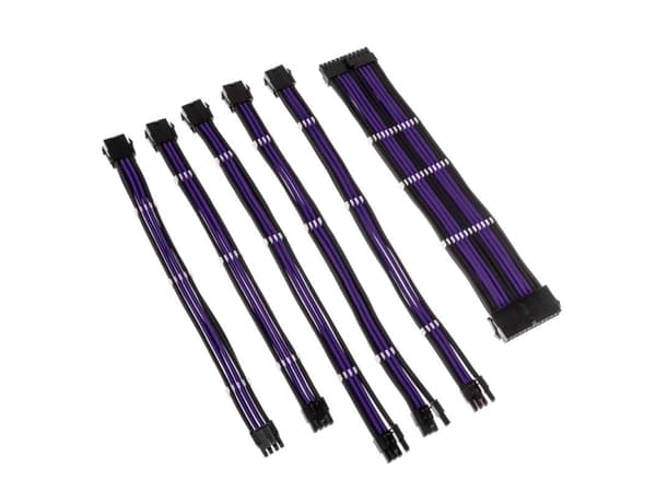 Kolink Core Adept - Skjøteledningskabelsett - jet black/titan purple