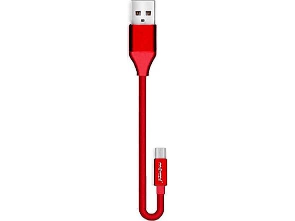 Nafumi USB-A - microUSB-kabel 0,3 m Röd (25905)
