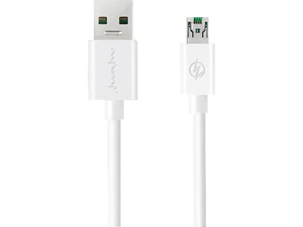 Nafumi USB-A - microUSB USB-kabel 1 m Hvit (26635)
