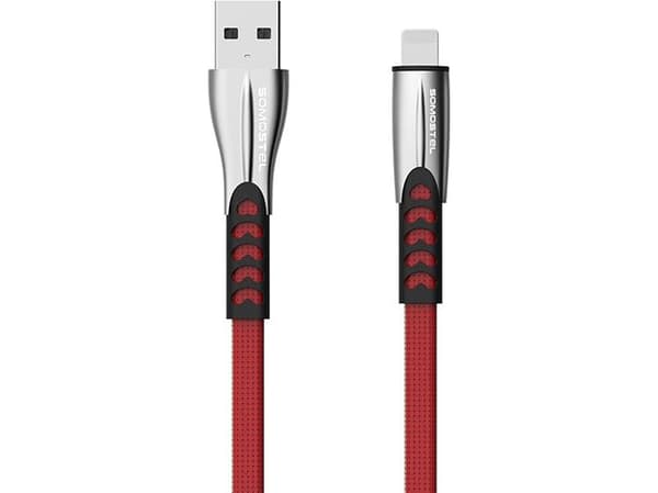 Kabel USB Somostel USB-A - Lightning 1 m Czerwony (25701)