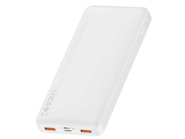 Baseus PPBD050502, 10000 mAh, Lithium Polymer (LiPo), Adaptive Fast Charging, 20 W, Hvit