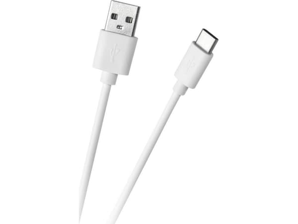 USB-kabel Foxconn USB-A - USB-C 1 m Biały (GSM1000W)
