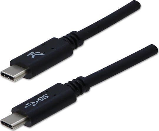USB cable USB cable (3.2 gen 1), USB C M - USB C M, 1m, 5 Gb/s, 5V/3A, black