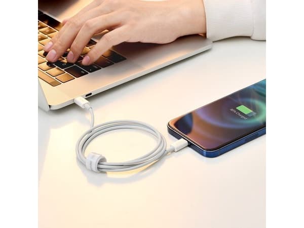 Kabel USB Baseus USB-C - Lightning 1 m Biały (baseus_20210428102456)
