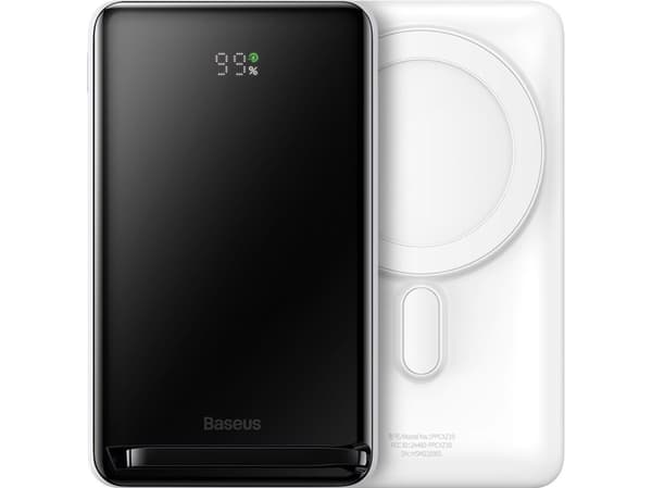Baseus 6932172614614, 10000 mAh, Langaton lataaminen, 3,85 V, 20 W, Valkoinen