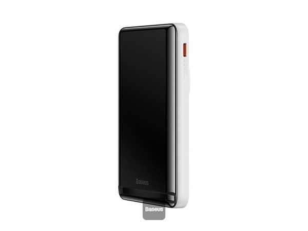 Baseus 6932172614614, 10000 mAh, Langaton lataaminen, 3,85 V, 20 W, Valkoinen