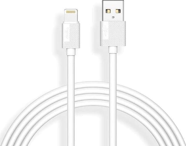 Kabel USB T-Phox USB-A - Lightning 2 m Biały