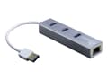 Miniatyrbild 1 av 5: Argus IT-310-S - Hubb - 3 x SuperSpeed USB 3.0 + 1 x 10/100/1000 - skrivbordsmodell