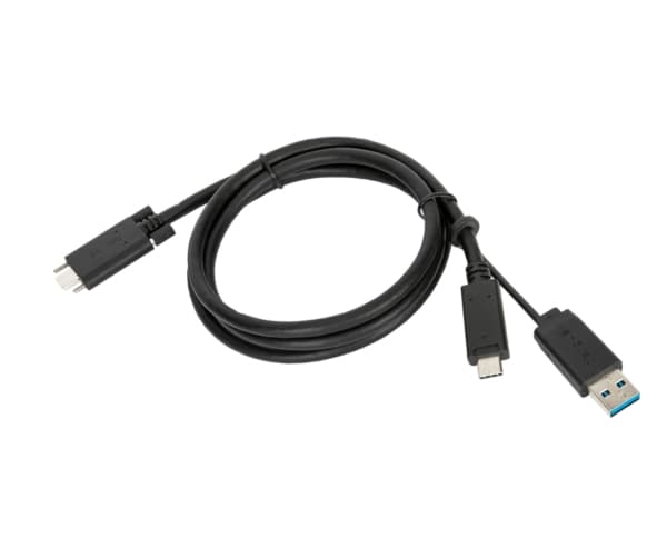 Targus - USB-kabel - 24 pin USB-C (hane) till USB typ A, 24 pin USB-C - 1.8 m - tumskruvar - svart