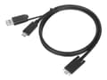 Miniatyrbild 1 av 5: Targus - USB-kabel - 24 pin USB-C (hane) till USB typ A, 24 pin USB-C - 1.8 m - tumskruvar - svart