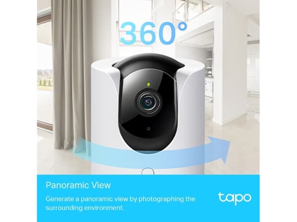 TP-Link Tapo C225, IP-säkerhetskamera, inomhus, Trådlös, CE, RCM, WEEE, EAC, Bord, Svart, Vit