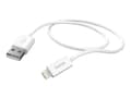 Miniatyrbilde 4 av 5: Hama Basic Line Charging/Data Cable - Lightning-kabel - Lightning hann til USB hann - 1 m - hvit