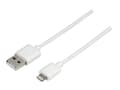 Miniatyrbilde 1 av 5: Hama Basic Line Charging/Data Cable - Lightning-kabel - Lightning hann til USB hann - 1 m - hvit