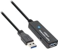 Miniatyrbild 4 av 4: InLine 4043718235728, 15 m, USB A, USB A, USB 3.2 Gen 1 (3.1 Gen 1), Hane/Hona, Svart