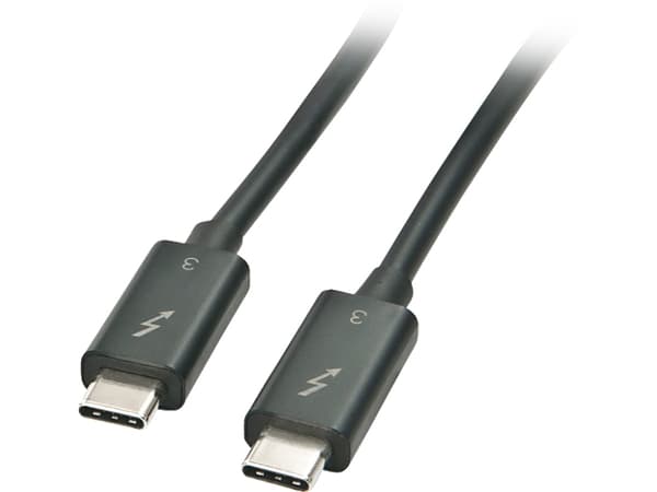MicroConnect - Thunderbolt-kabel - 24 pin USB-C (hann) til 24 pin USB-C (hann) - USB 3.1 Gen 2 / Thunderbolt 3 - 2 m - USB Power Delivery (100 W), 4K