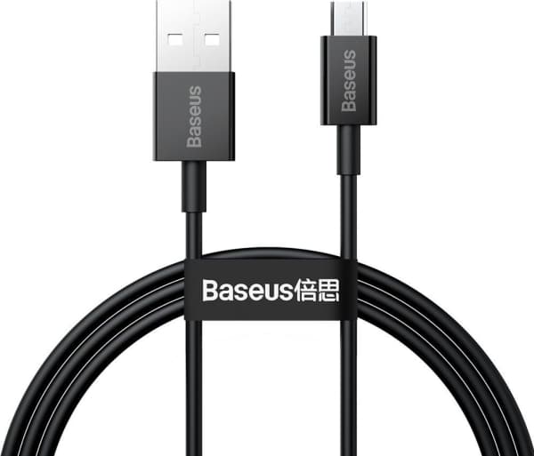 Baseus CAMYS-01, Sort, USB A, Micro-USB B, 1 m, Hanstik, Hanstik