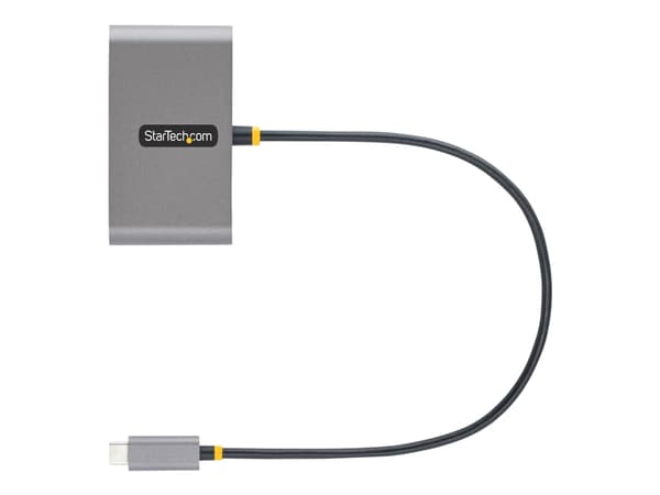 StarTech.com 4-Port USB-C Hub with 100W Power Delivery Pass-Through Charging, 2x USB-A + 2x USB-C, 5Gbps, USBC Hub w/ 1ft (30cm) Long Cable, Portable