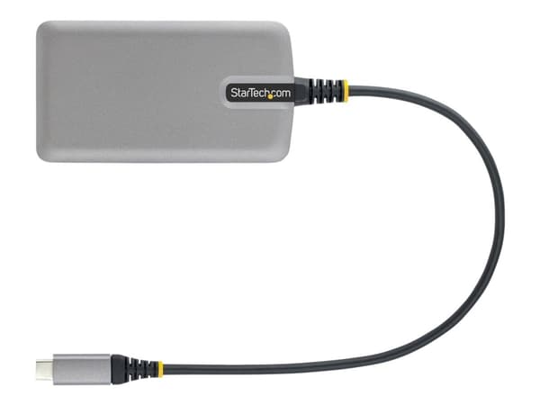 StarTech.com 3-porttinen USB-C-keskitin Ethernetillä, 3x USB-A-portit, Gigabit Ethernet, USB 3.0 5Gbps, väyläkäyttöinen, USB Type-C Hub w/GbE ja 1ft/