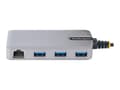 Pikkukuva 5 / 5: StarTech.com 3-porttinen USB-C-keskitin Ethernetillä, 3x USB-A-portit, Gigabit Ethernet, USB 3.0 5Gbps, väyläkäyttöinen, USB Type-C Hub w/GbE ja 1ft/