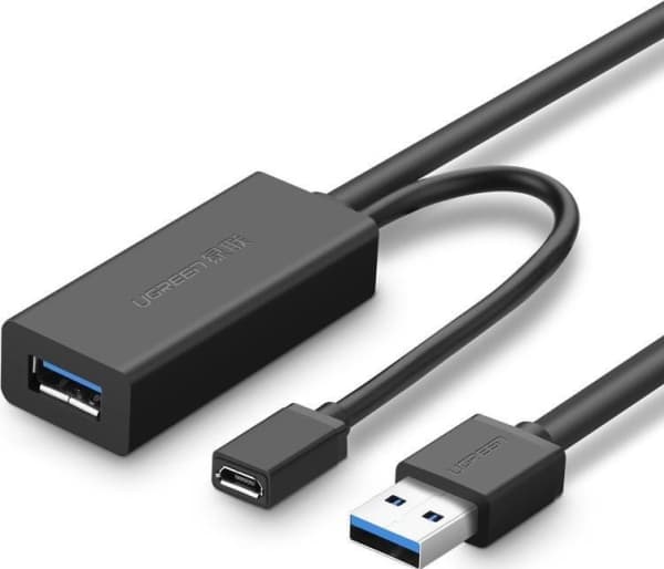 Ugreen 20827, 10 m, USB A, USB A/Micro-USB B, USB 3.2 Gen 1 (3.1 Gen 1), Sort