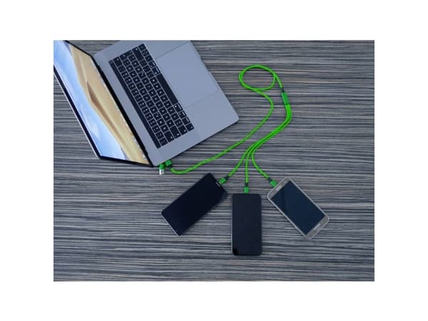 smrter HYDRA ULT GN - Latauskaapeli USB-A/USB-C -&gt; micro USB Lightning &amp; USB-C