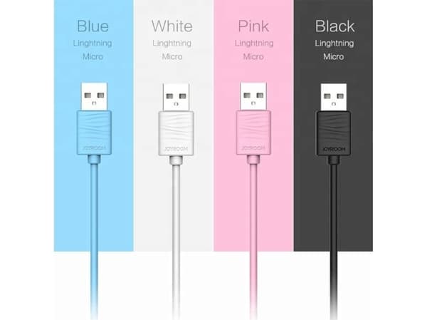 Joyroom USB-A - USB-C USB-kabel 1 m Rosa