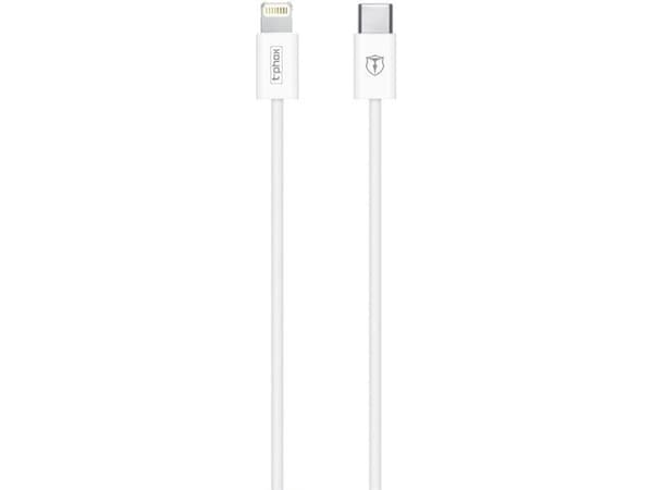Kabel USB T-Phox USB-C - Lightning 1 m Biały