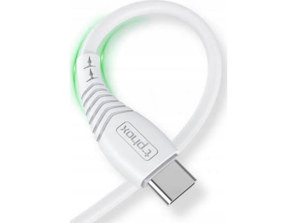 T-Phox USB-C - USB-C 1,2 m USB-kabel Vit