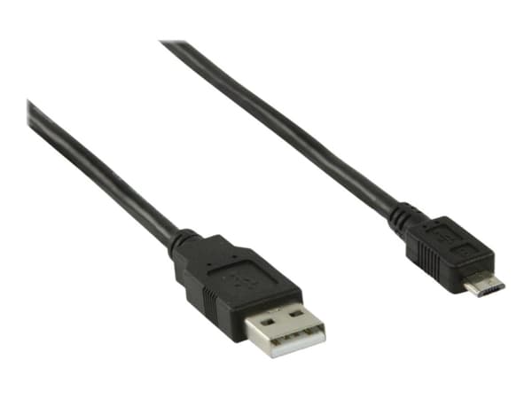 Nedis CCGB60500BK30, 3 m, USB A, Micro-USB B, USB 2.0, 480 Mbit/s, Sort