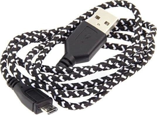 Hertz USB-A - microUSB-kabel 1 m svart (V31AC-KK21C)