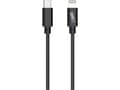 Miniatyrbilde 3 av 4: 2GO 797162, 1 m, Lightning, USB C, Hankjønn, Hankjønn, Sort