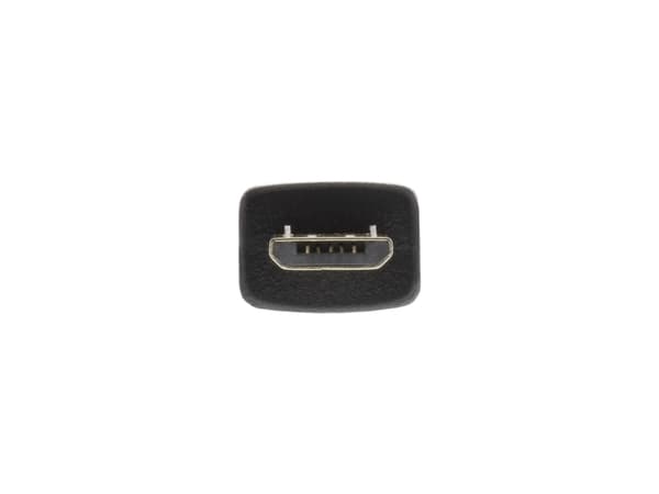 InLine 31730, 3 m, USB A, Micro-USB B, USB 2.0, Hane/Hane, Svart