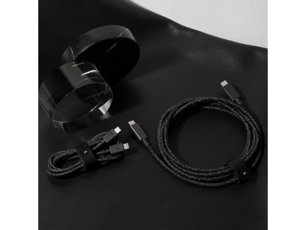 Native Union Belt Cable, 1,2 m, USB C, USB C, Svart