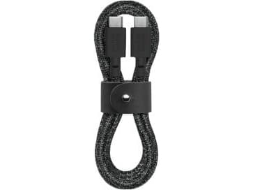Native Union Belt Cable, 1,2 m, USB C, USB C, Svart