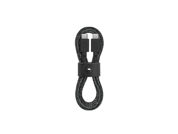 Native Union Belt Cable, 1,2 m, USB C, USB C, Svart