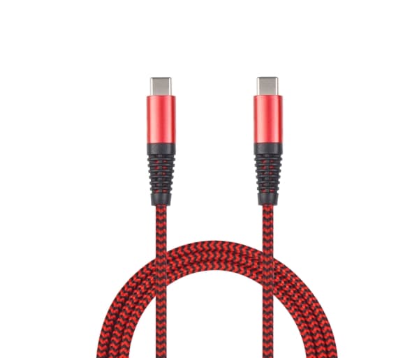 2GO 797195, 1 m, USB C, USB C, USB 3.2 Gen 1 (3.1 Gen 1), Rød