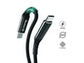 Miniatyrbild 1 av 5: Crong Armor Link - 100W 5A USB-C till USB-C flätad kabel 200cm (svart)