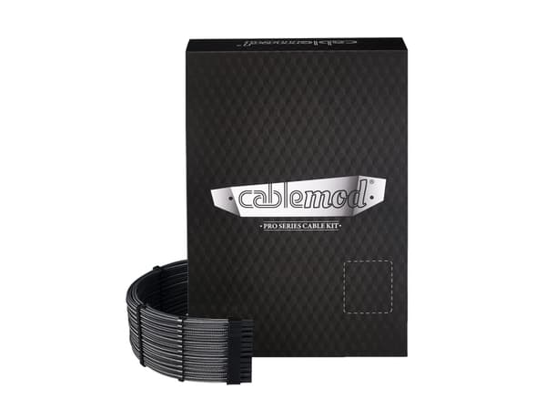 CableMod C-Series PRO ModMesh RM Black Label, RMi & RMx - Strømkabelsett - grå