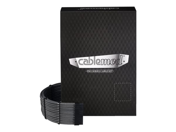 CableMod C-Series PRO ModMesh RM Black Label, RMi & RMx - Strømkabelsett - grå