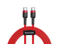 Miniatyrbilde 1 av 5: Baseus Cafule, 2 m, USB C, USB C, 0,48 Gbit/s, Sort, Rød