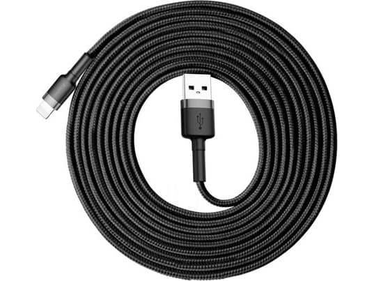Baseus Cafule - Lightning-kabel - Lightning hann til USB hann - 3 m - grå, svart