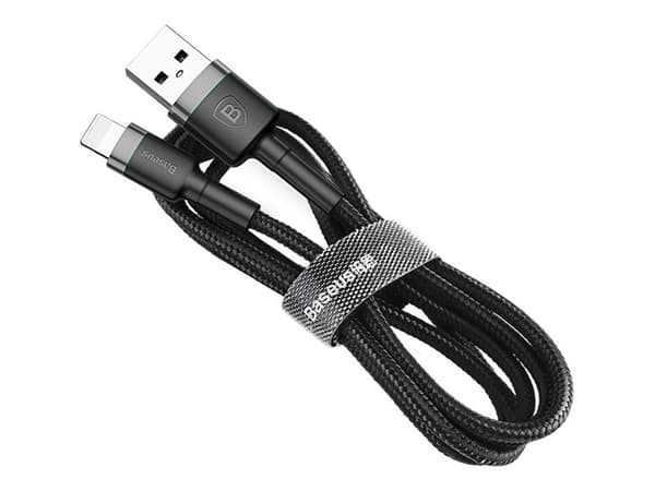 Baseus Cafule - Lightning-kabel - Lightning hann til USB hann - 3 m - grå, svart